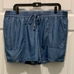 Old Navy Denim Chambray Drawstring Shorts